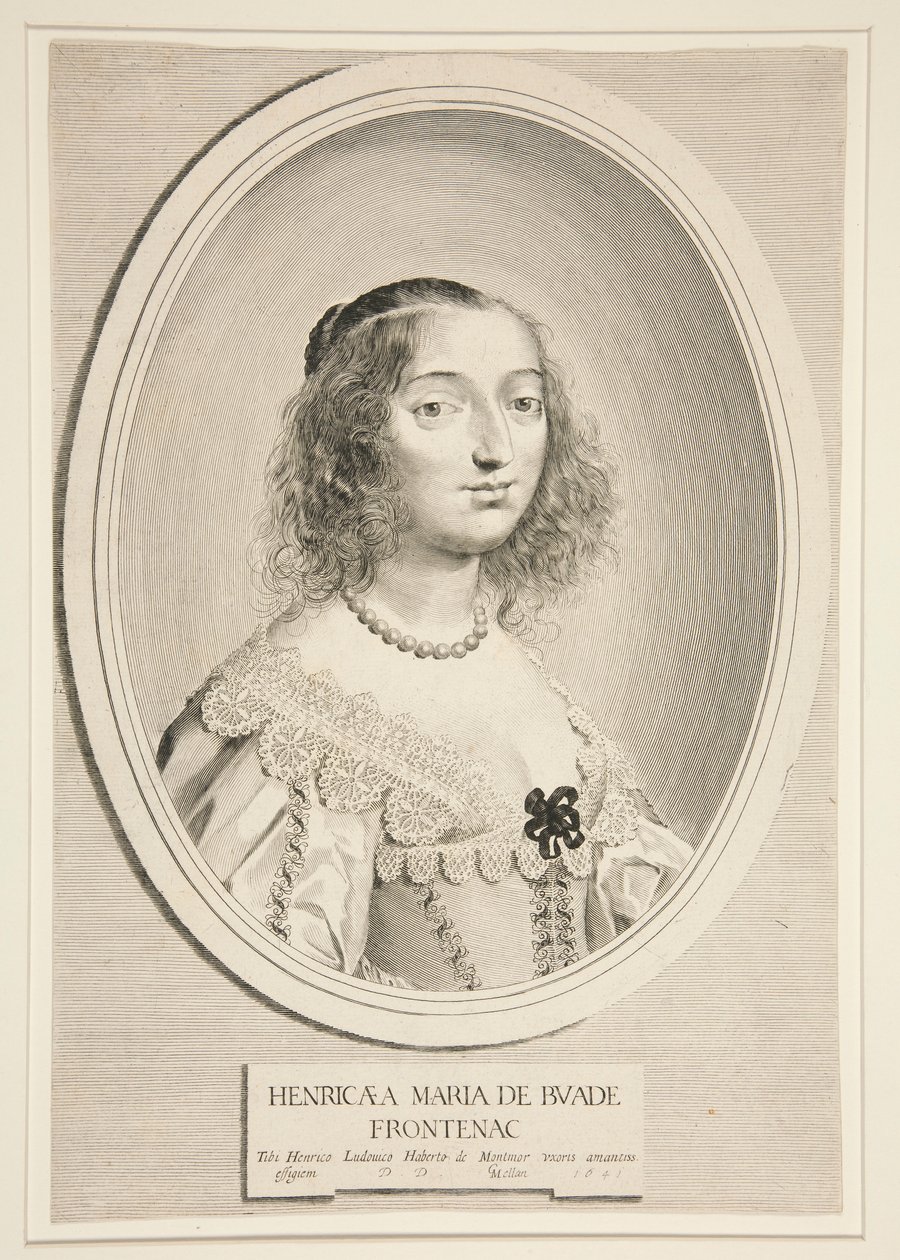 Henriette-Marie Montmort de Buade-Frontenac de Claude Mellan