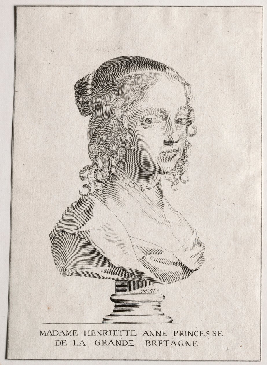 Henriette-Marie d&39;Angleterre, duquesa d&39;Orleans. de Claude Mellan