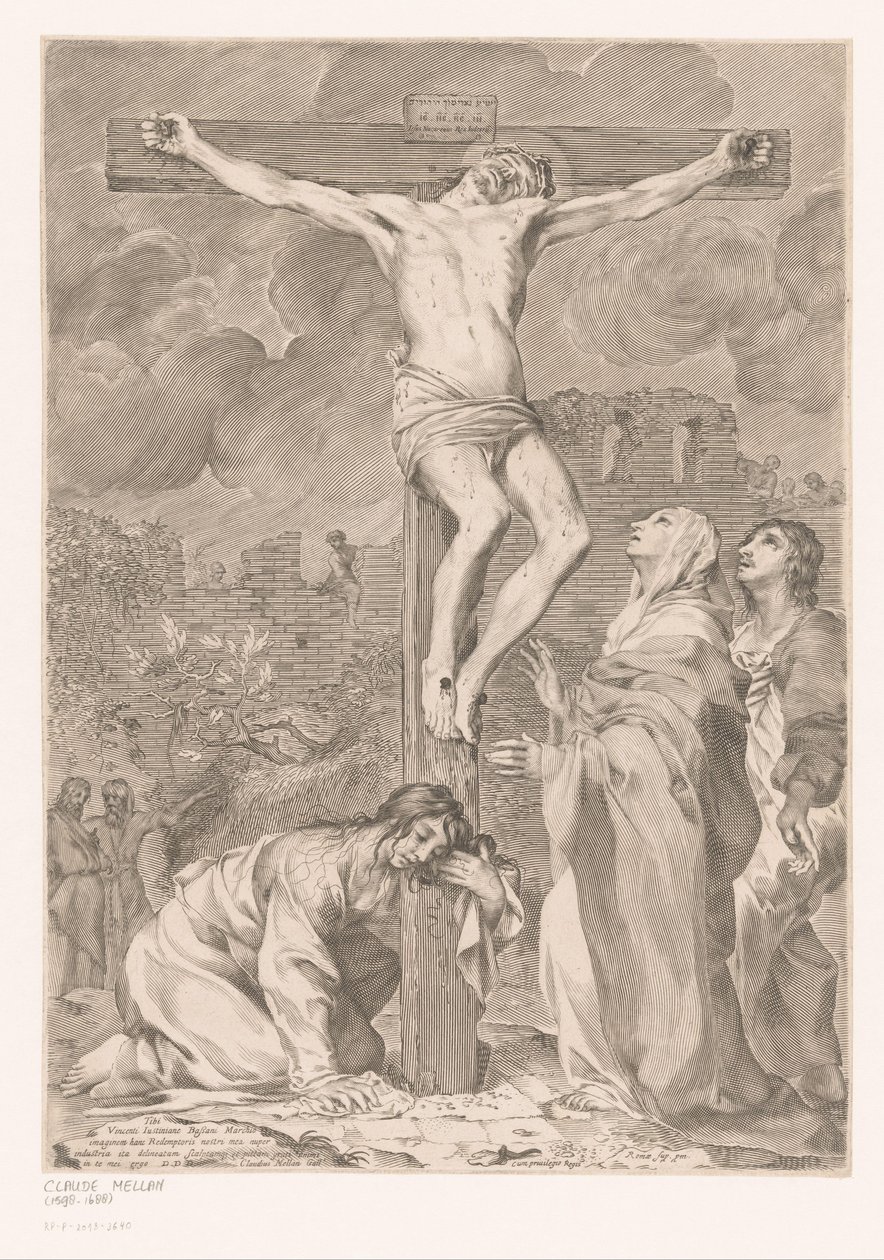 Crucificação de Cristo de Claude Mellan