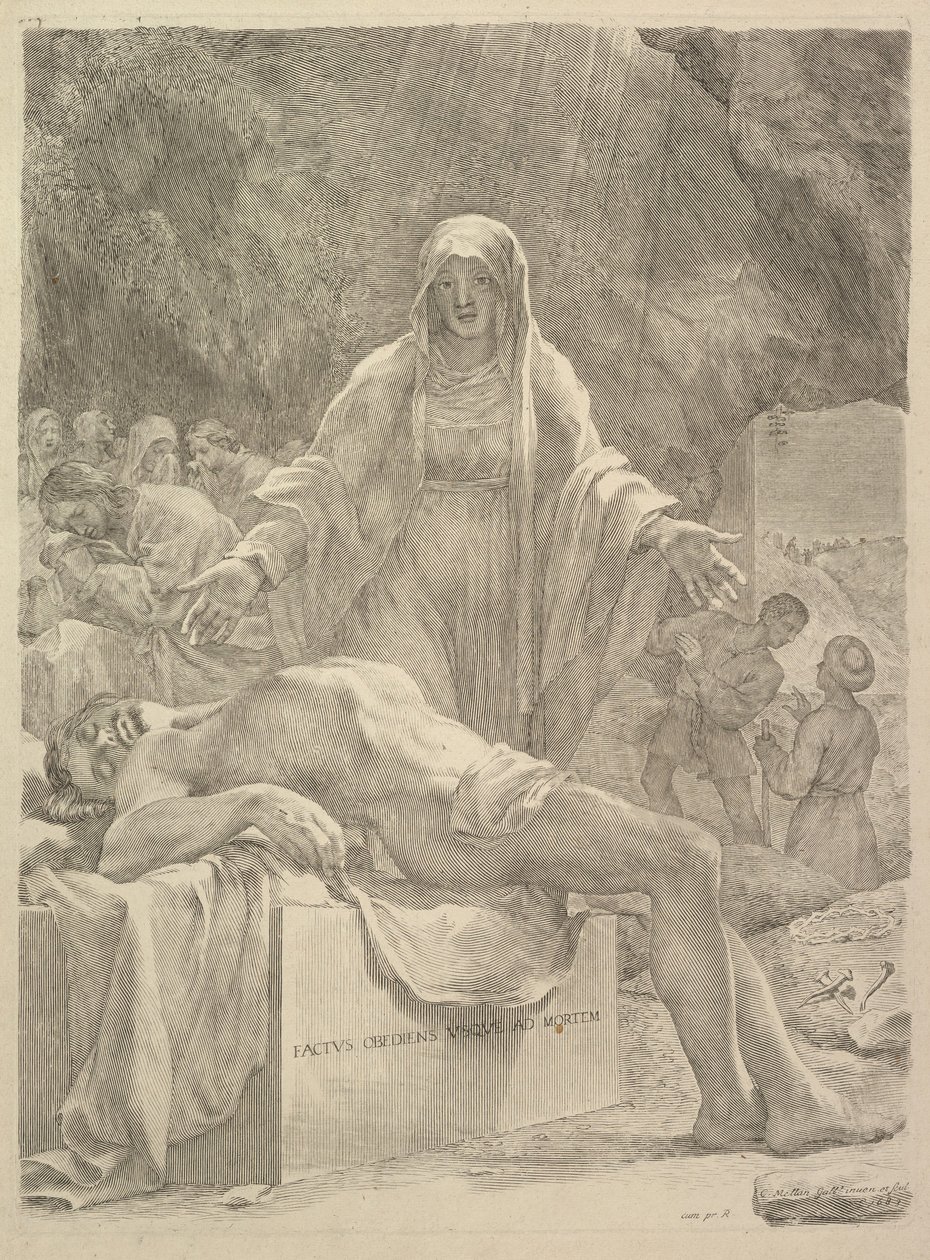 Lamentação, 1683. de Claude Mellan