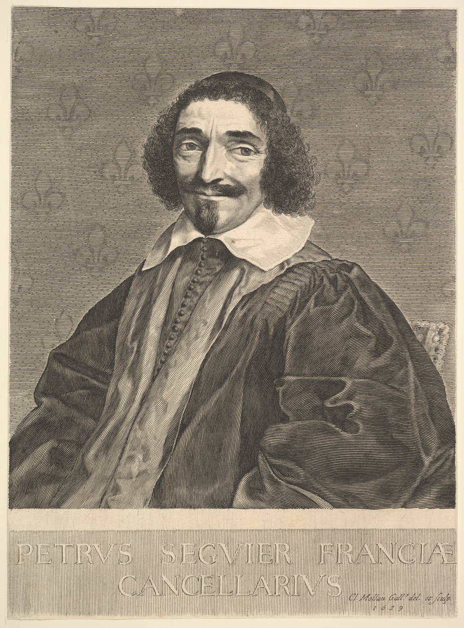 Chanceler Pierre Séguier, 1639. de Claude Mellan