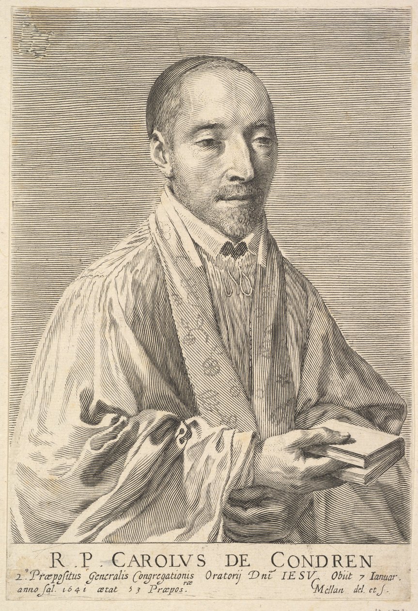 Padre Charles de Condren. de Claude Mellan