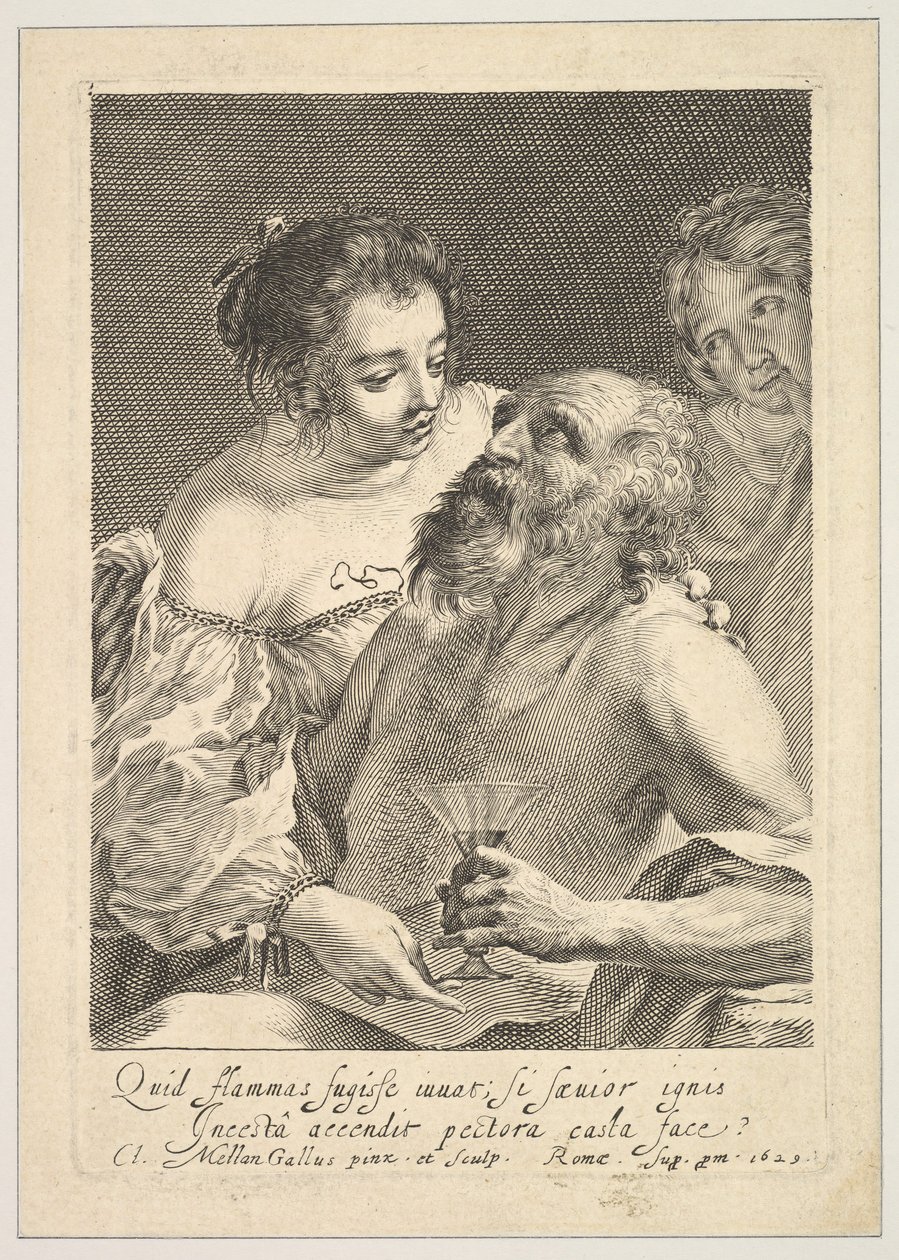 Ló e Suas Filhas, 1629. de Claude Mellan