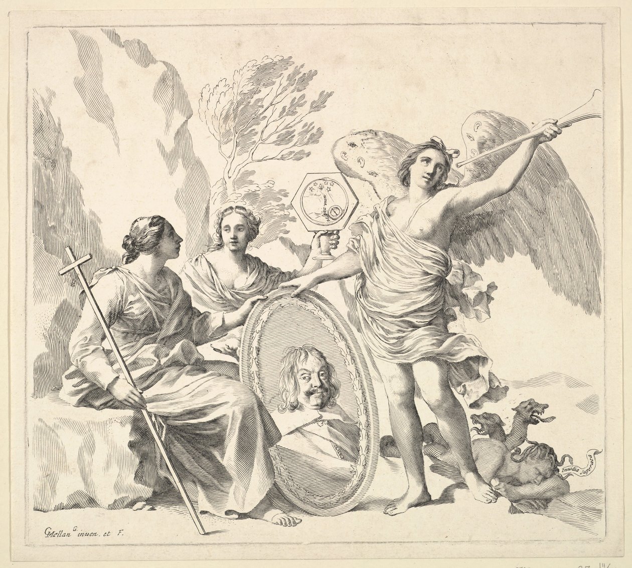 Louis-Emanuel de Valois, Conde de Alaïs e Duque de Angoulême, século XVII. de Claude Mellan