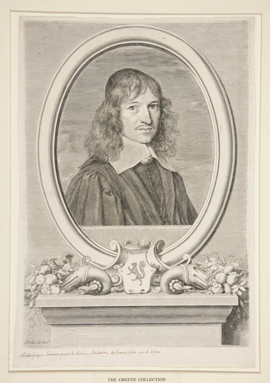 Nicholas Fouquet, Visconde de Melun e de Vaux (1615-1680) de Claude Mellan