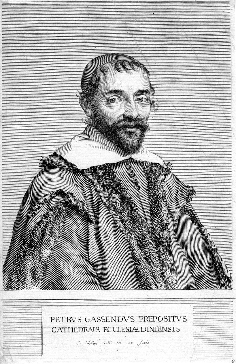 Pierre Gassendi, filósofo e cientista francês, século XVII de Claude Mellan