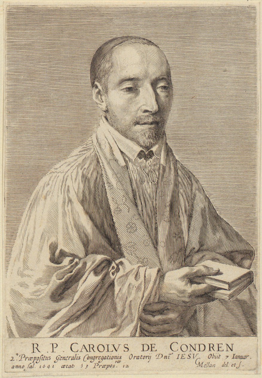 Retrato de Charles de Condren de Claude Mellan