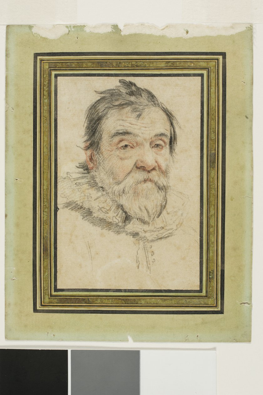 Retrato de um velho barbudo de Claude Mellan