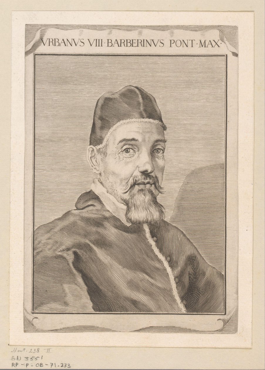 Portret van Urbano VIII de Claude Mellan