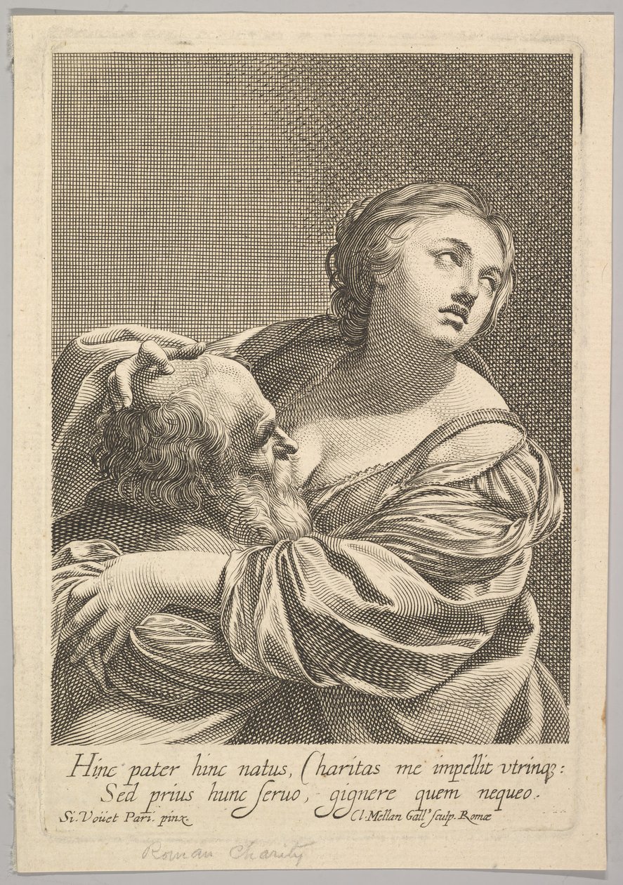 Caridade romana Caridade romana. de Claude Mellan