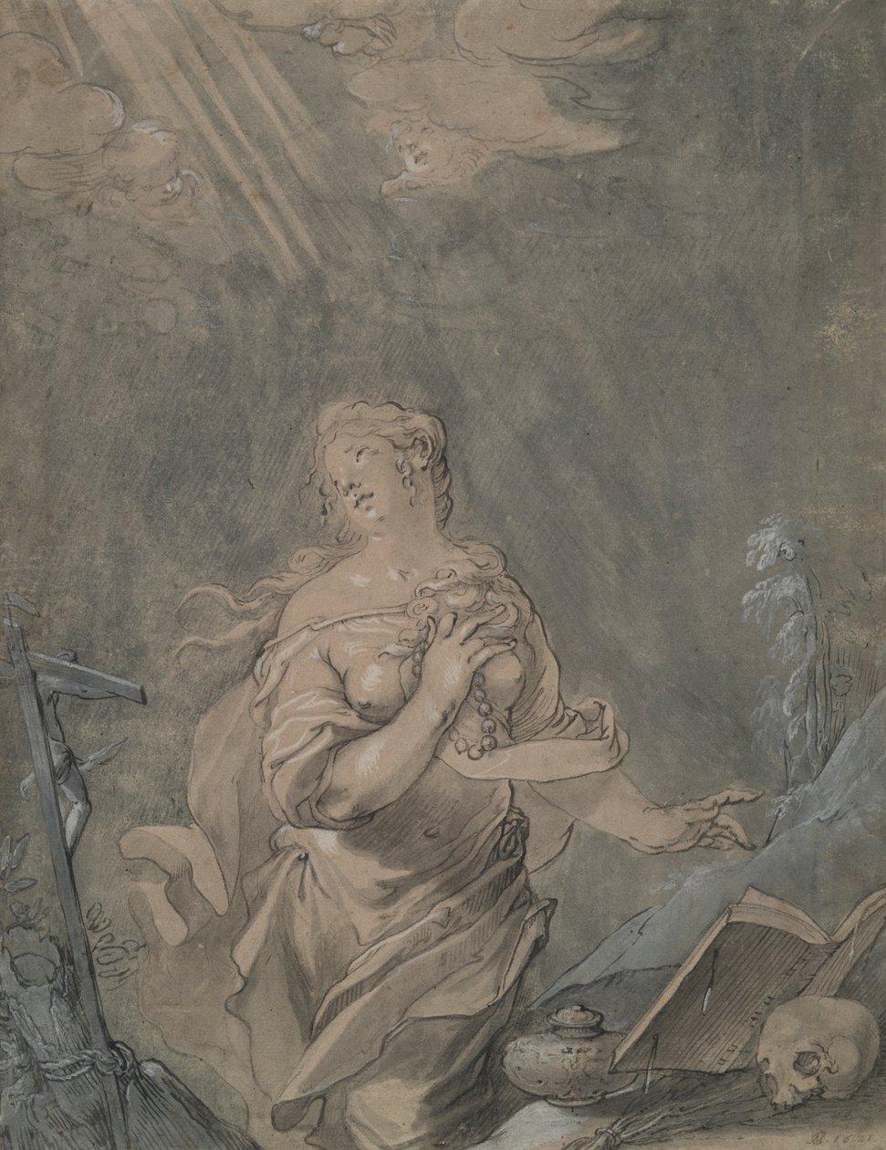 Santa Maria Madalena em Oração de Claude Mellan