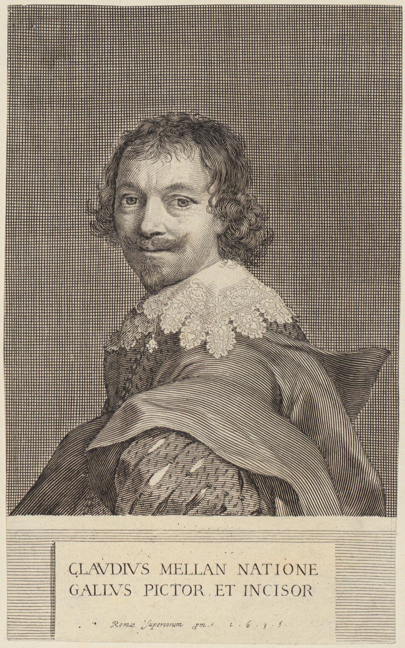 Autorretrato de Claude Mellan de Claude Mellan