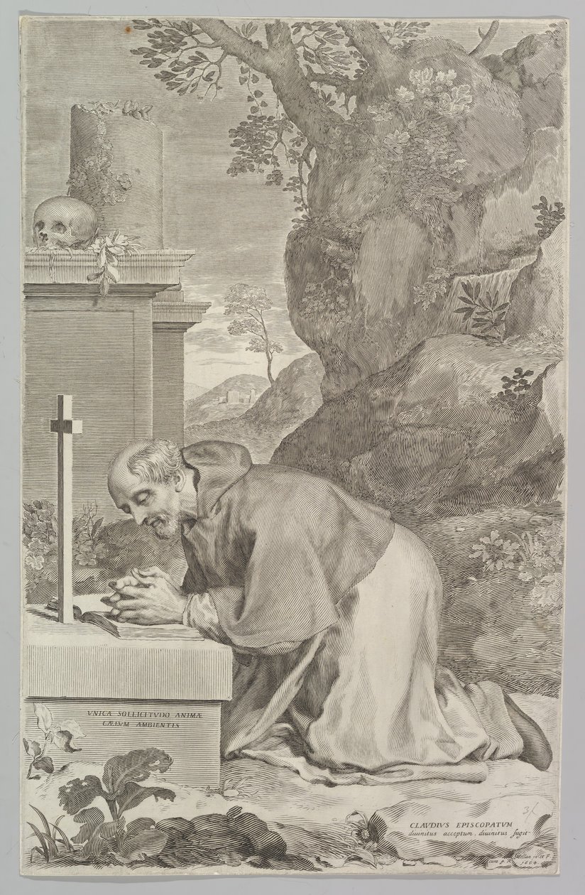 São Claude, 1664. de Claude Mellan