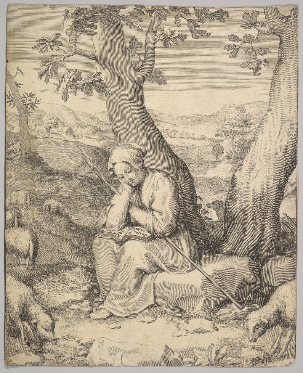 St. Genevieve. de Claude Mellan