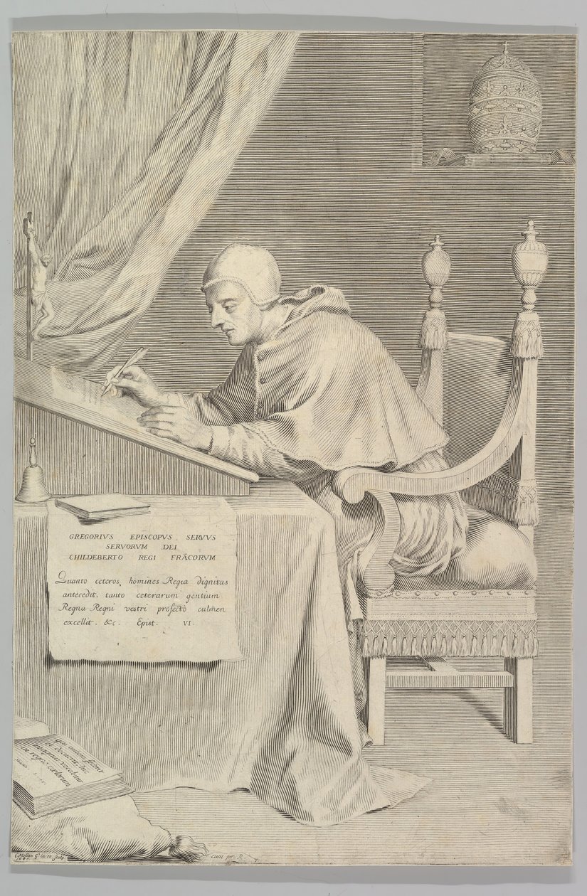São Gregório, 1681. de Claude Mellan