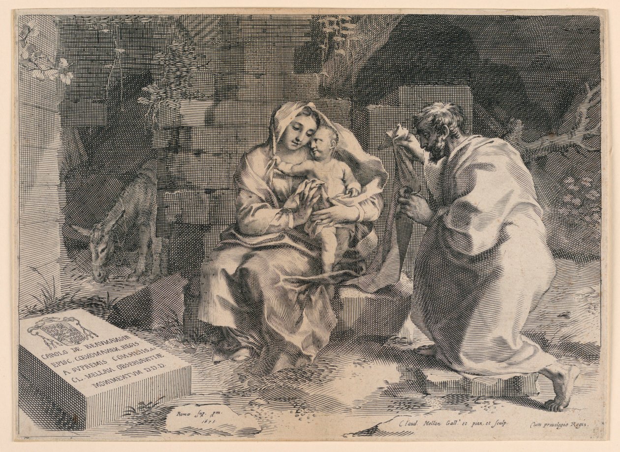 A Sagrada Família de Claude Mellan