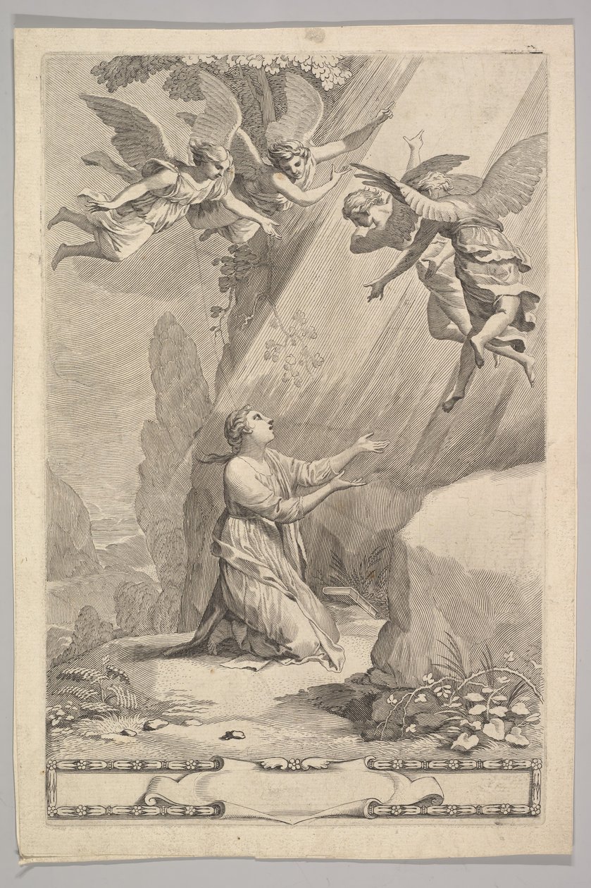 Página de rosto de François de Sales, Introdução à vida devota, 1641. de Claude Mellan