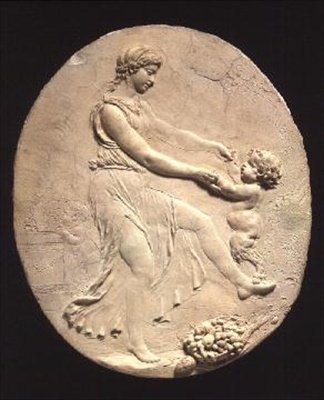 Bacchante e um Satyr Infantil de Claude Michel Clodion