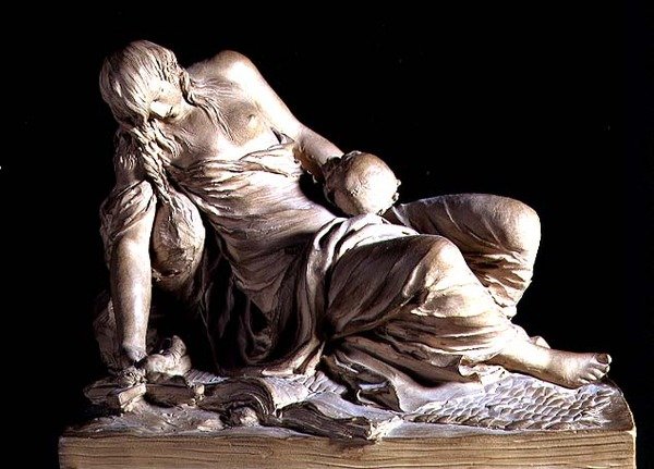 A Penitente Madalena (terracota) de Claude Michel Clodion