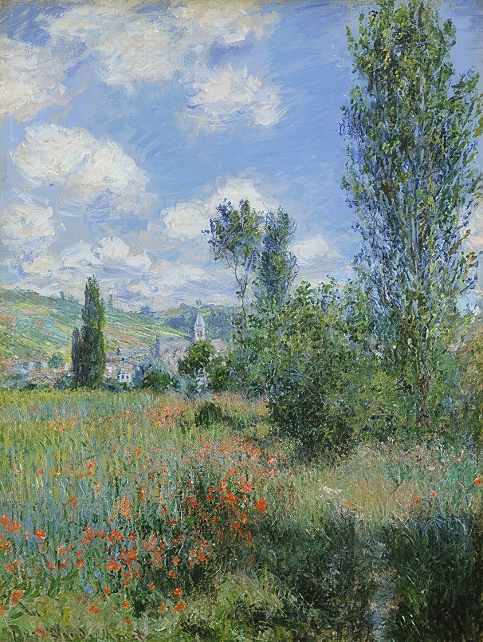 Vista de Vétheuil. 1880 de Claude Monet