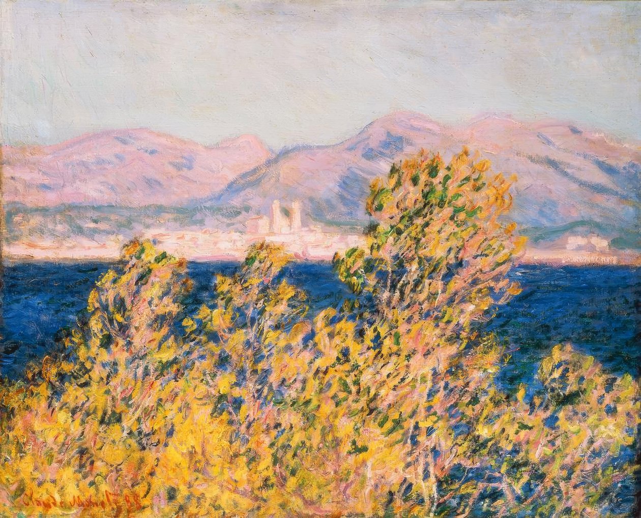 Antibes visto do Cabo de Claude Monet