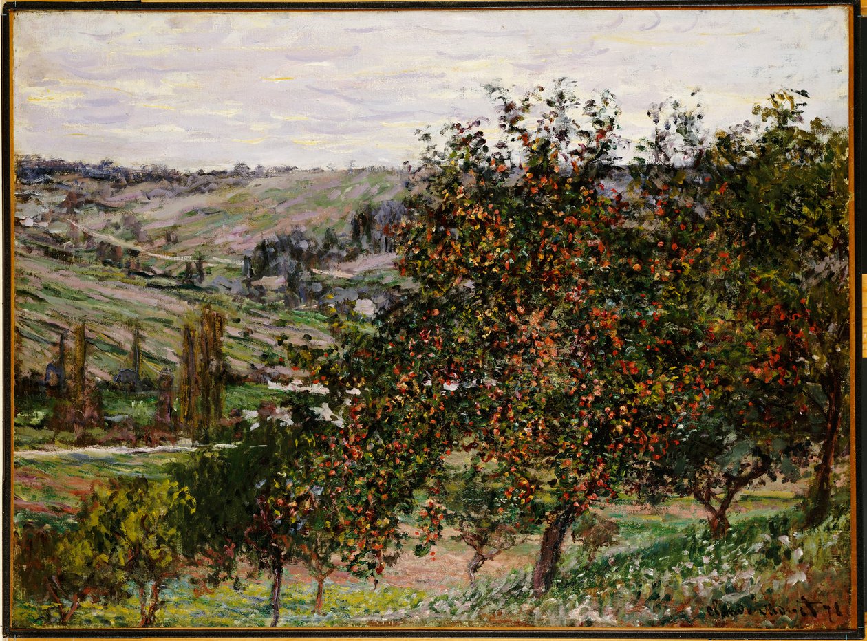 Macieiras perto de Vetheuil de Claude Monet