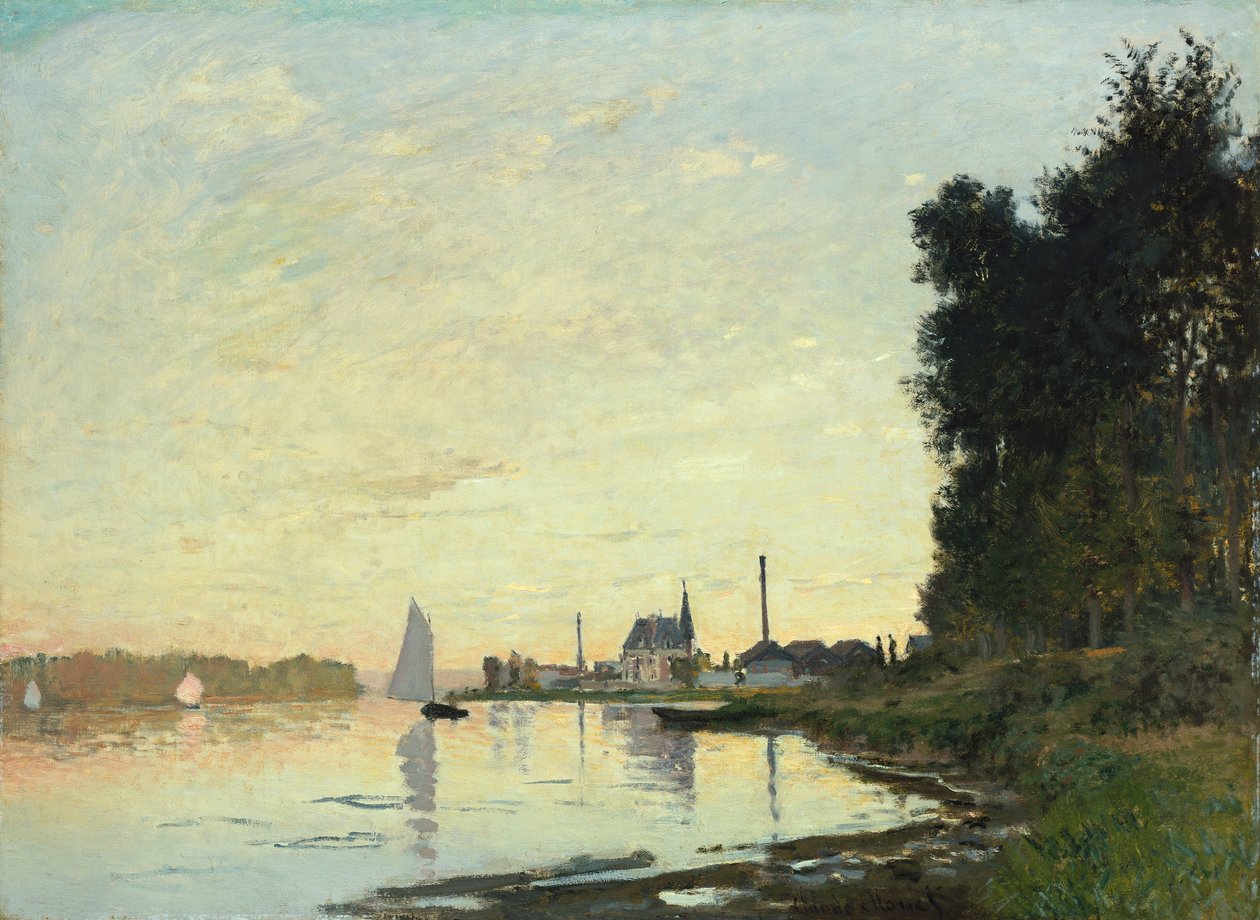 Argenteuil, fim de tarde, 1872 de Claude Monet
