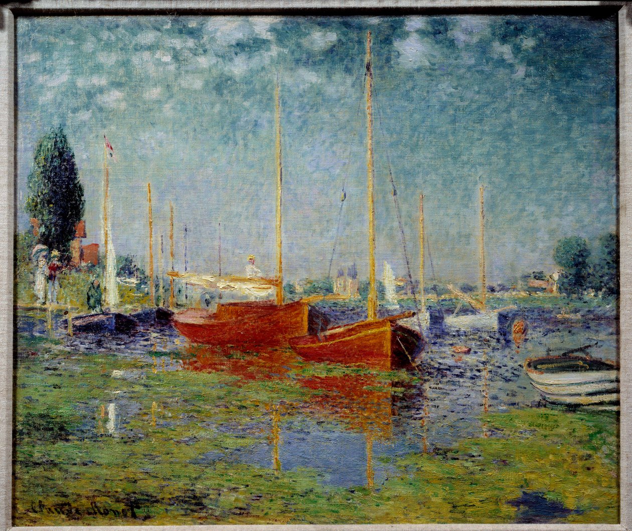 Argenteuil. Dois veleiros vermelhos de Claude Monet