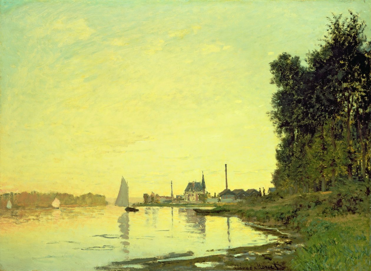 Argenteuil, no final da tarde, 1872 de Claude Monet