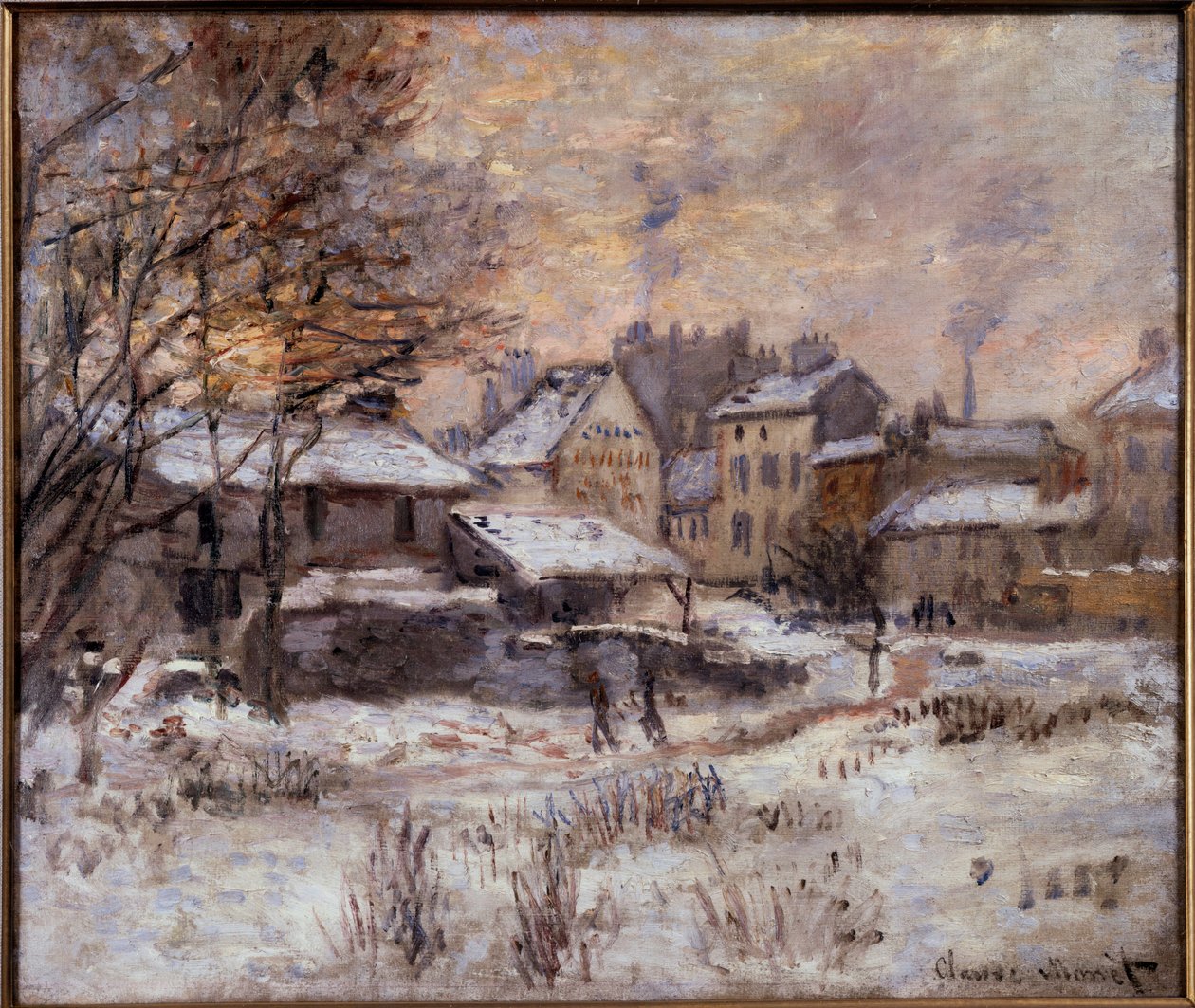 Argenteuil sob a neve de Claude Monet