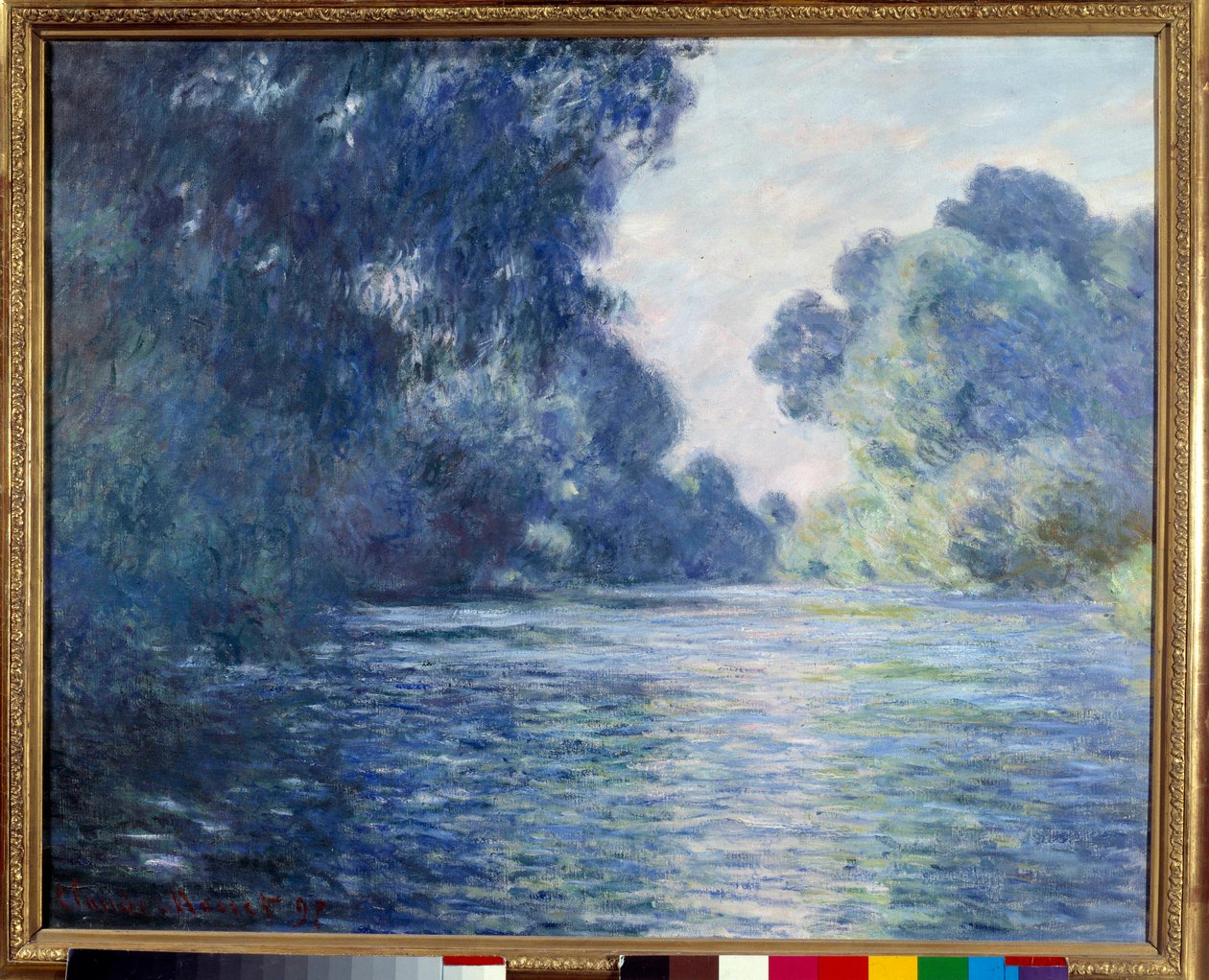 Arm de Seine, perto de Giverny. Pintura de Claude Monet (1840-1926) de Claude Monet