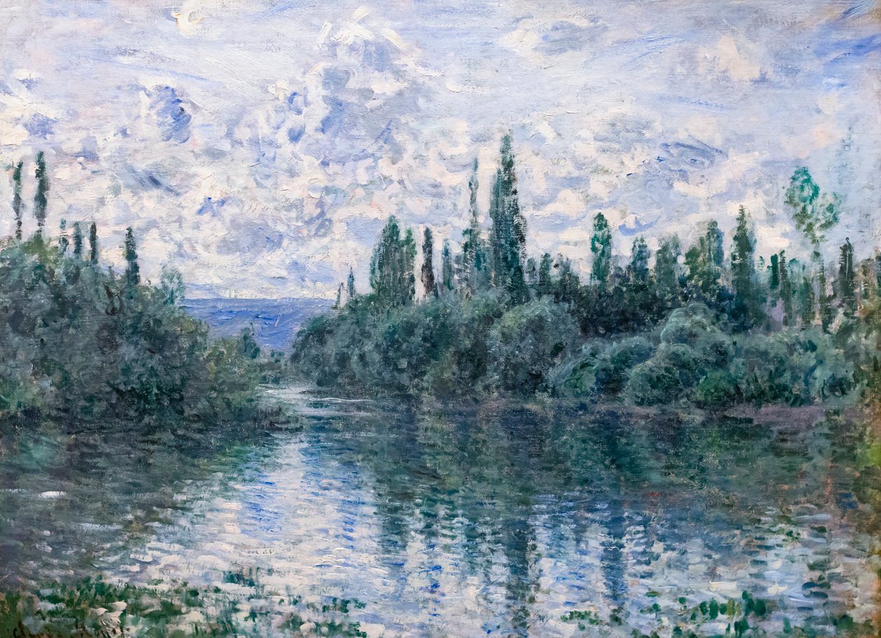 Braço do Sena perto de Vetheuil, c. 1878 (óleo sobre tela) de Claude Monet