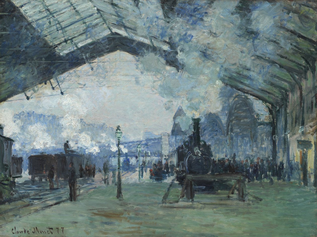 Chegada do Trem da Normandia, Gare Saint-Lazare de Claude Monet