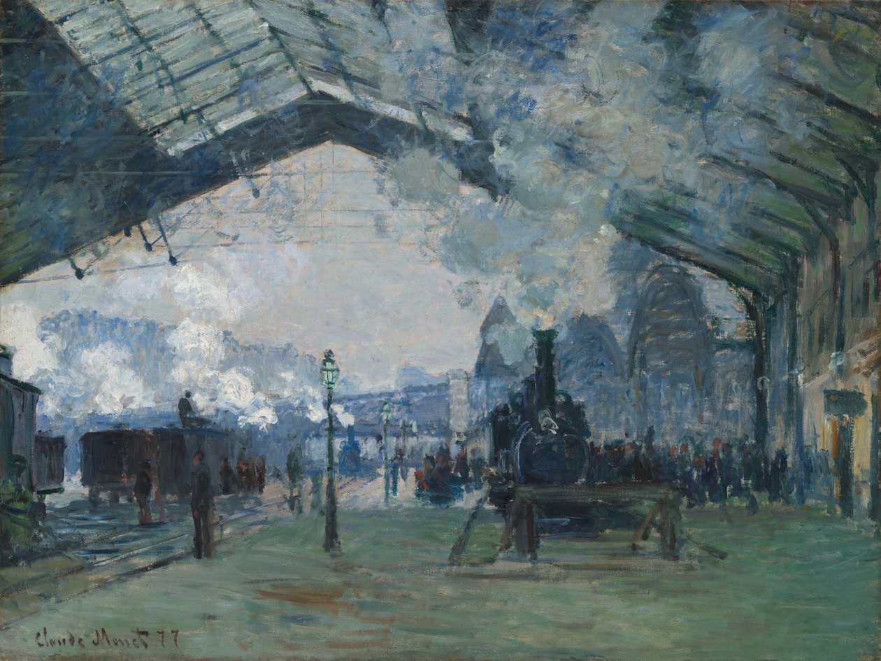 Chegada do Comboio da Normandia, Gare Saint-Lazare de Claude Monet