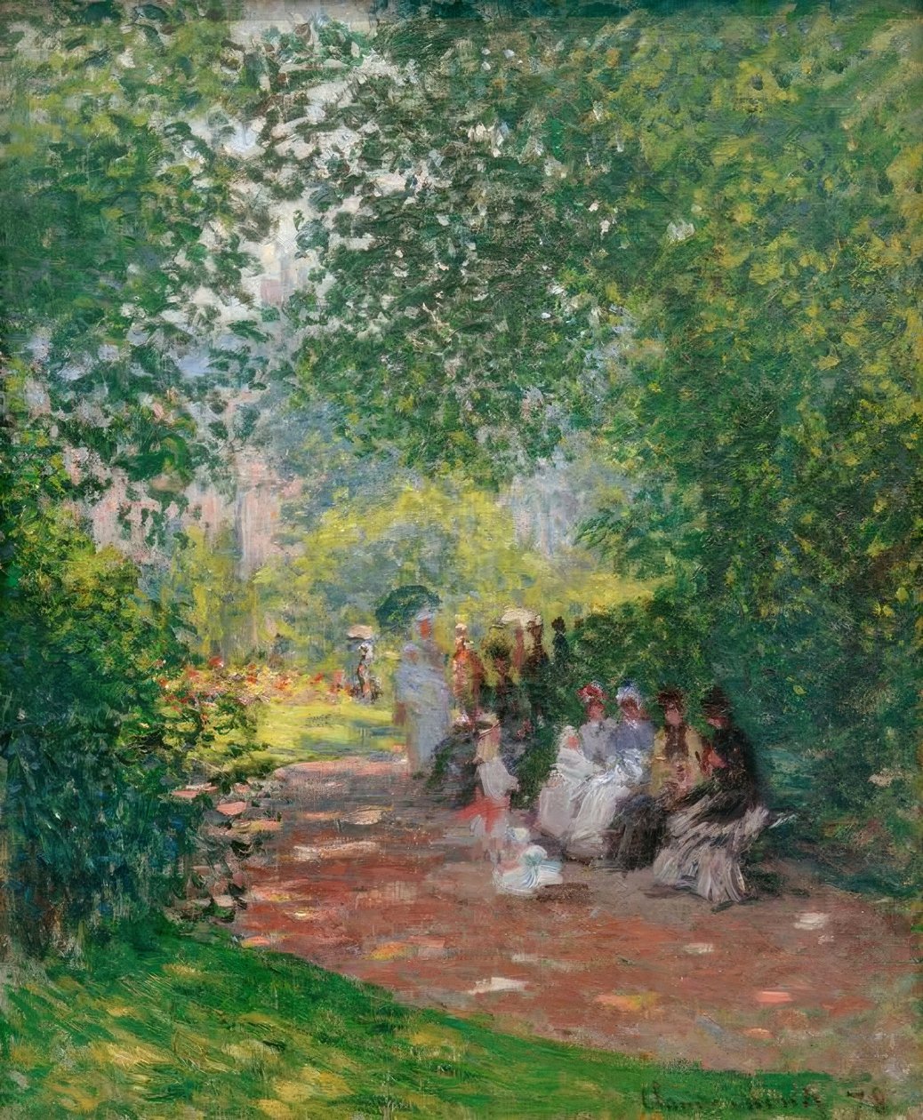 No Parc Monceau de Claude Monet