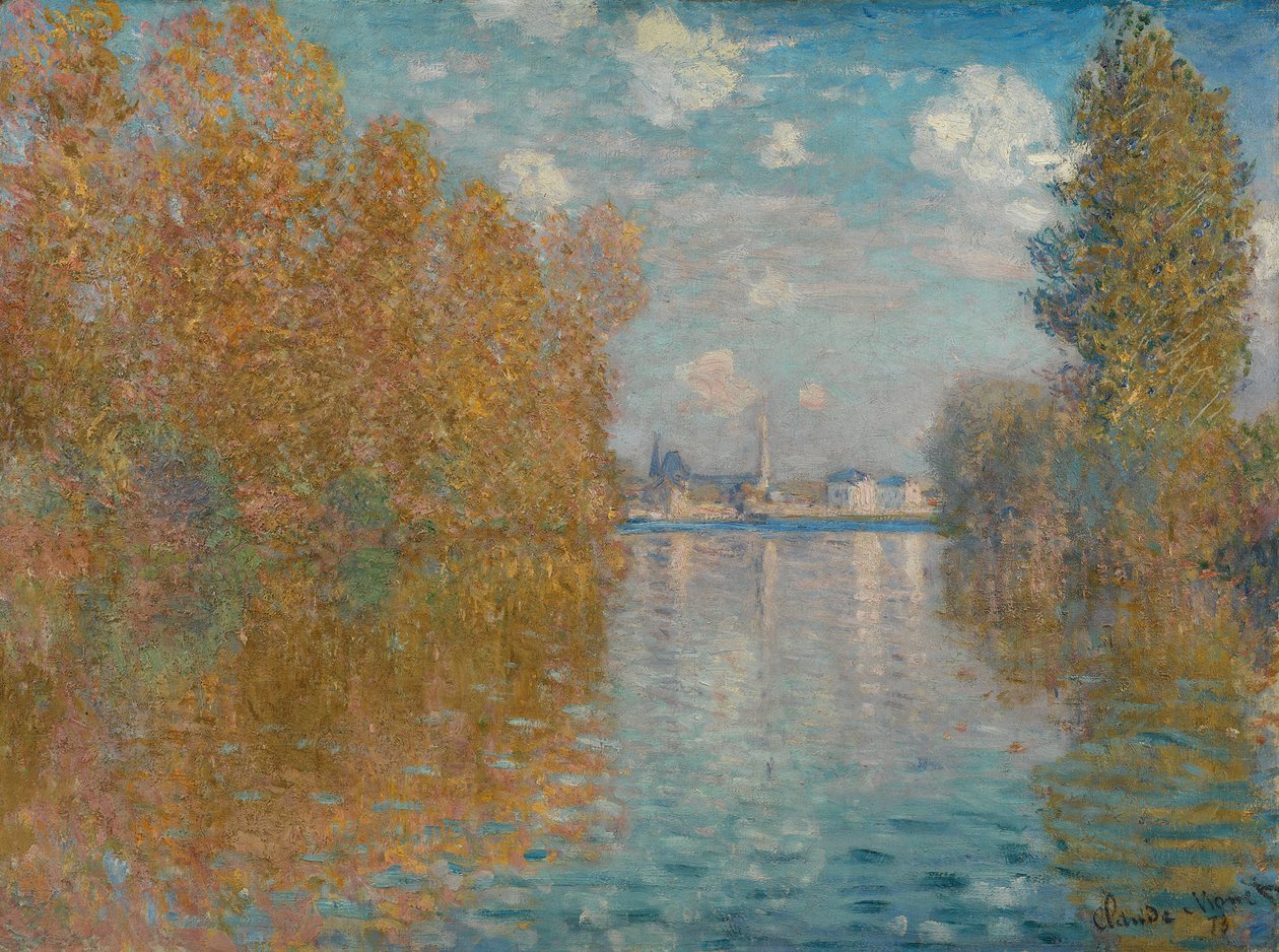 Efeito de outono em Argenteuil, 1873. de Claude Monet