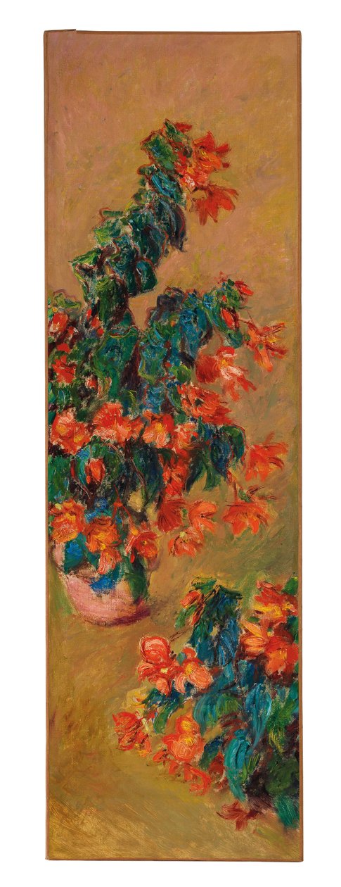 Azáleas vermelhas em vasos, 1883 de Claude Monet