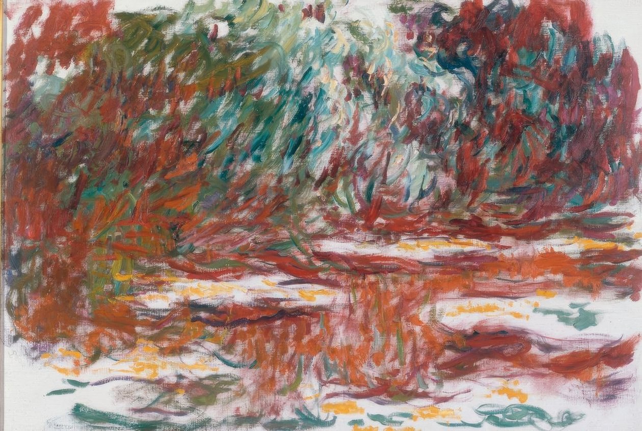 Lagoa do lírio de água de Claude Monet