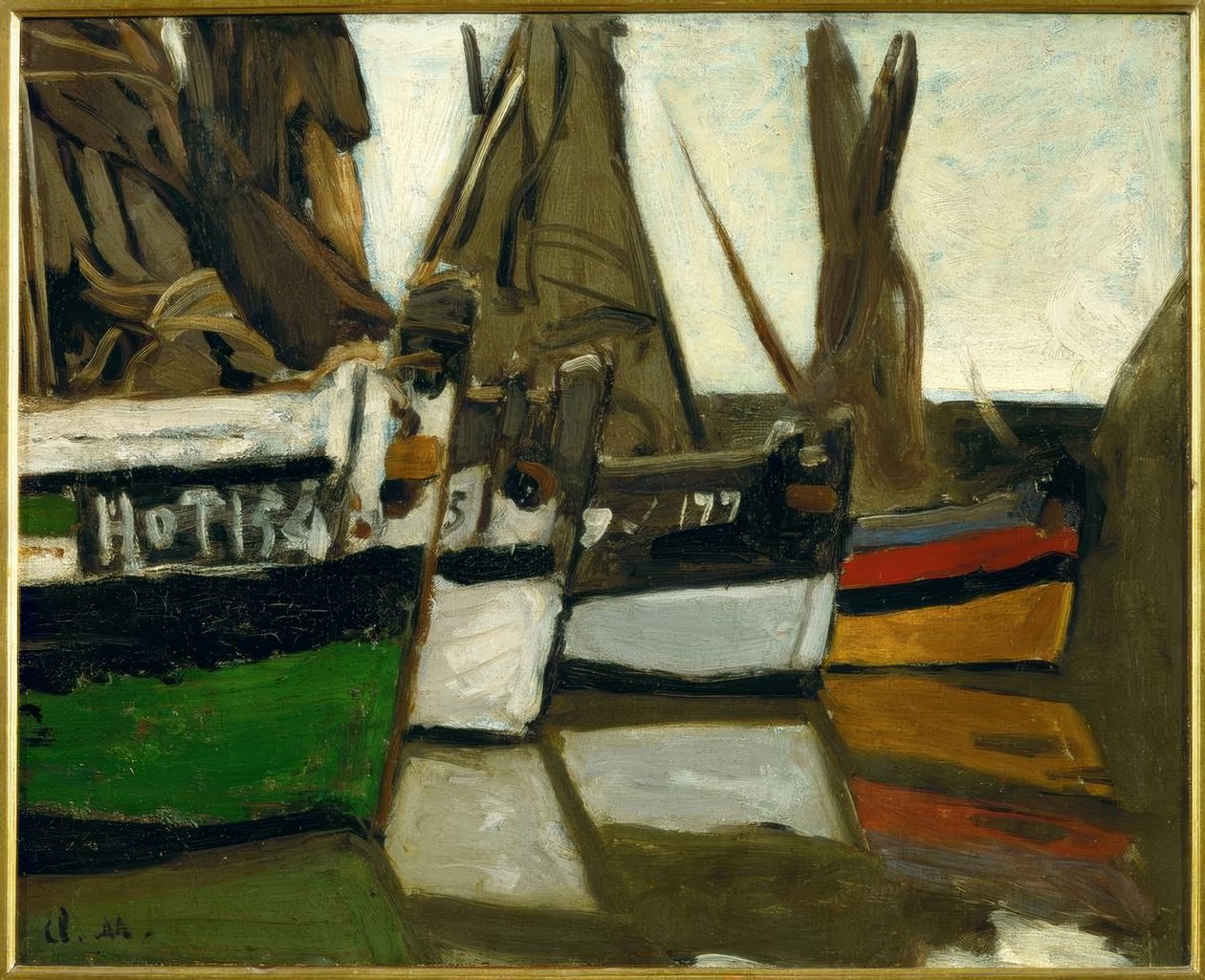 Barcos de pesca, Honfleur de Claude Monet