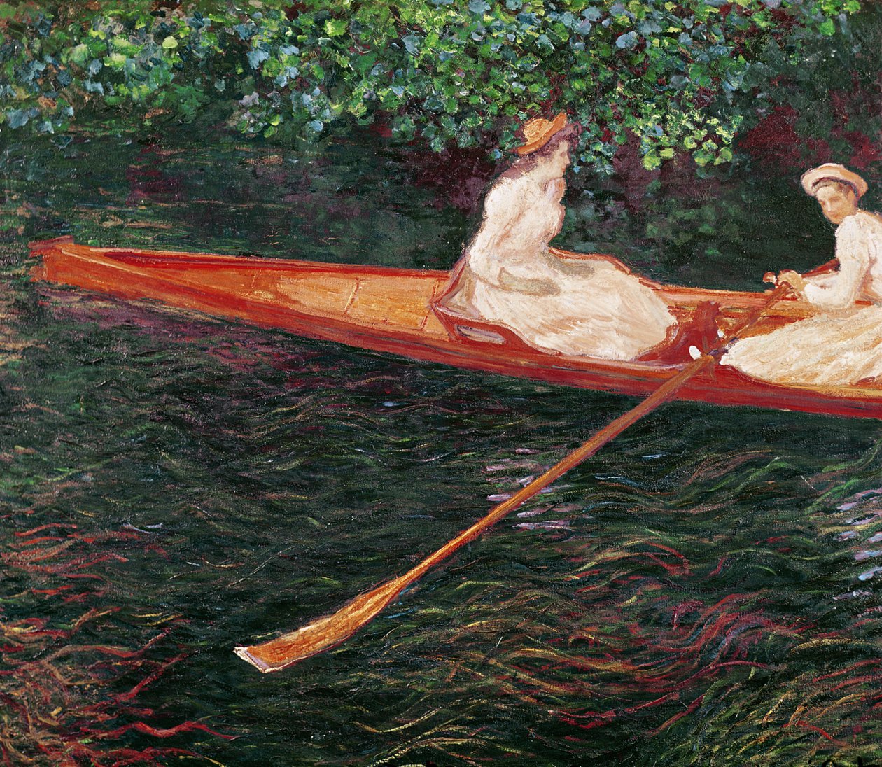 Passeios de barco no rio Epte, c.1889-1890 de Claude Monet