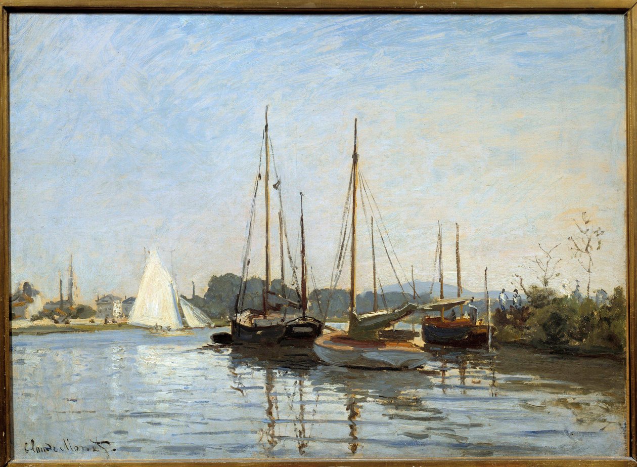 Boats de plaisance à Argenteuil Painting by Claude Monet (1840-1926) 1873 Sun. 0,49x0,65 m Paris, musee d