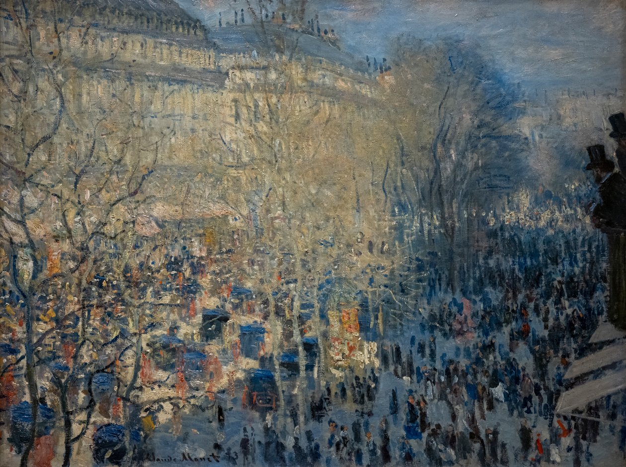 Boulevard des Capucines em Paris de Claude Monet