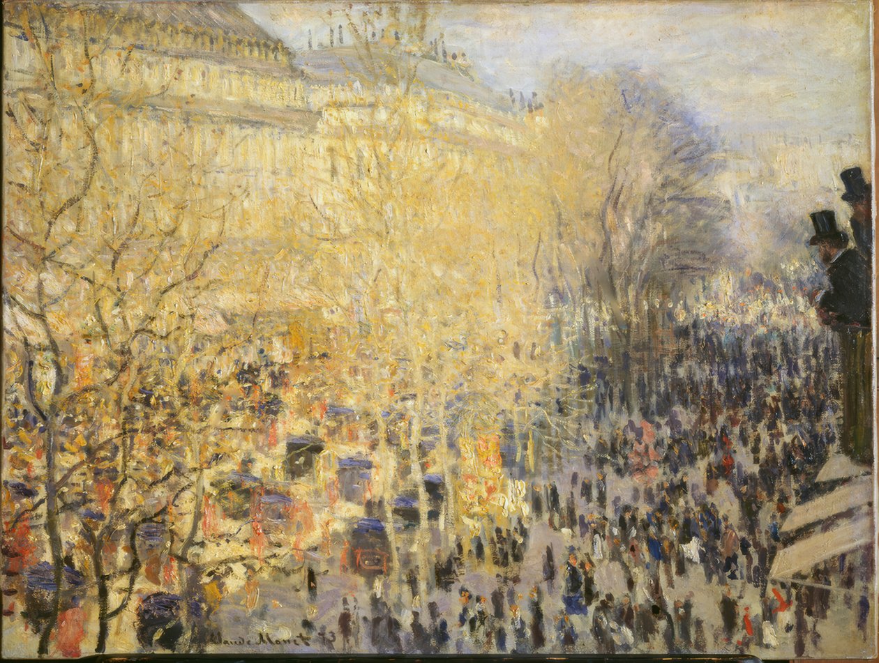 Boulevard des Capucines em Paris de Claude Monet