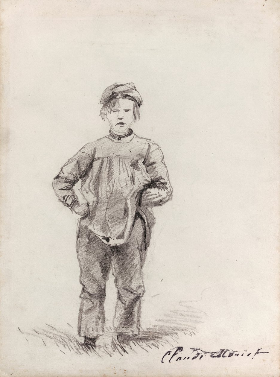 menino no país de Claude Monet