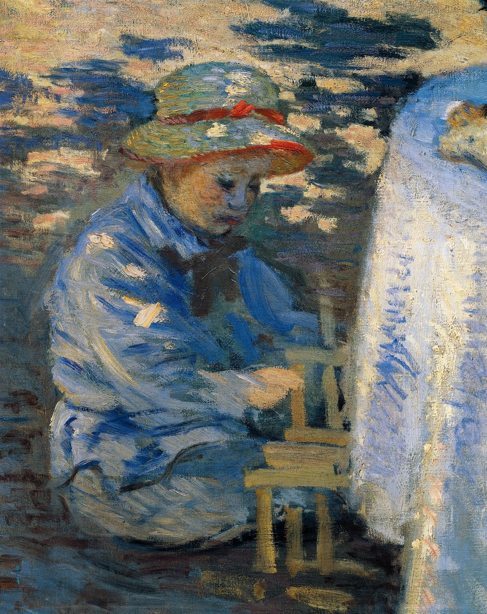 Café da manhã no Jardim, por Claude Monet de Claude Monet