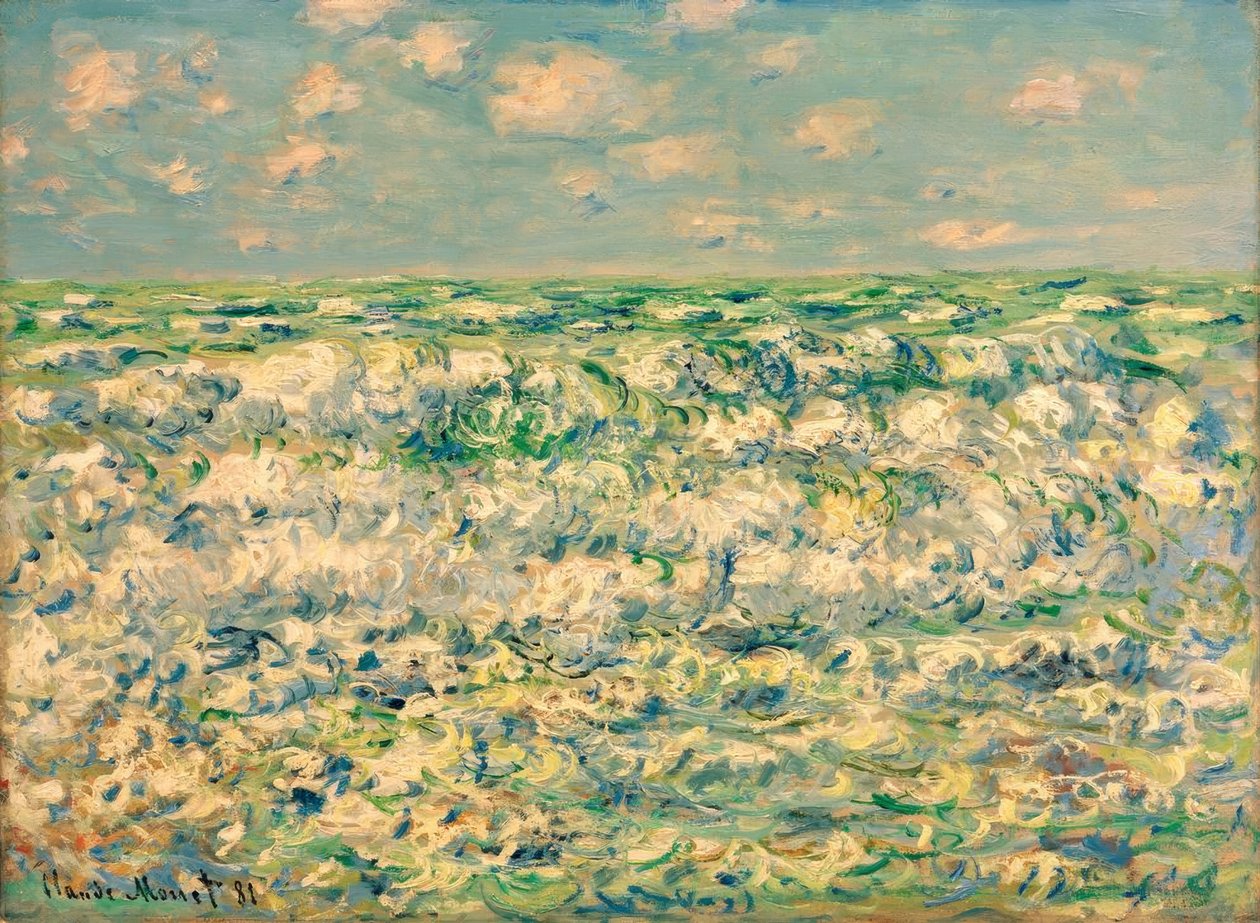 Ondas quebradas de Claude Monet