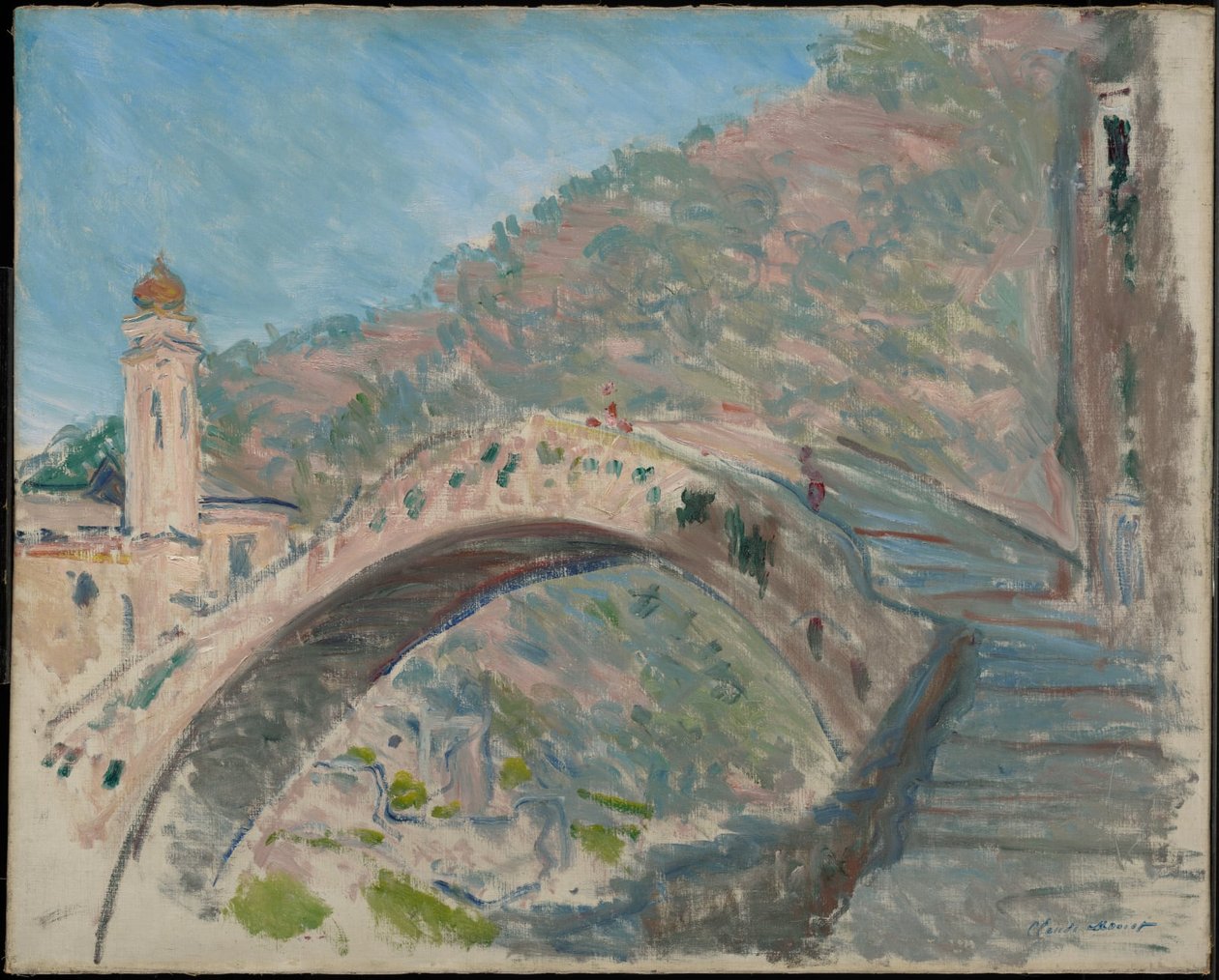 Ponte em Dolceacqua de Claude Monet