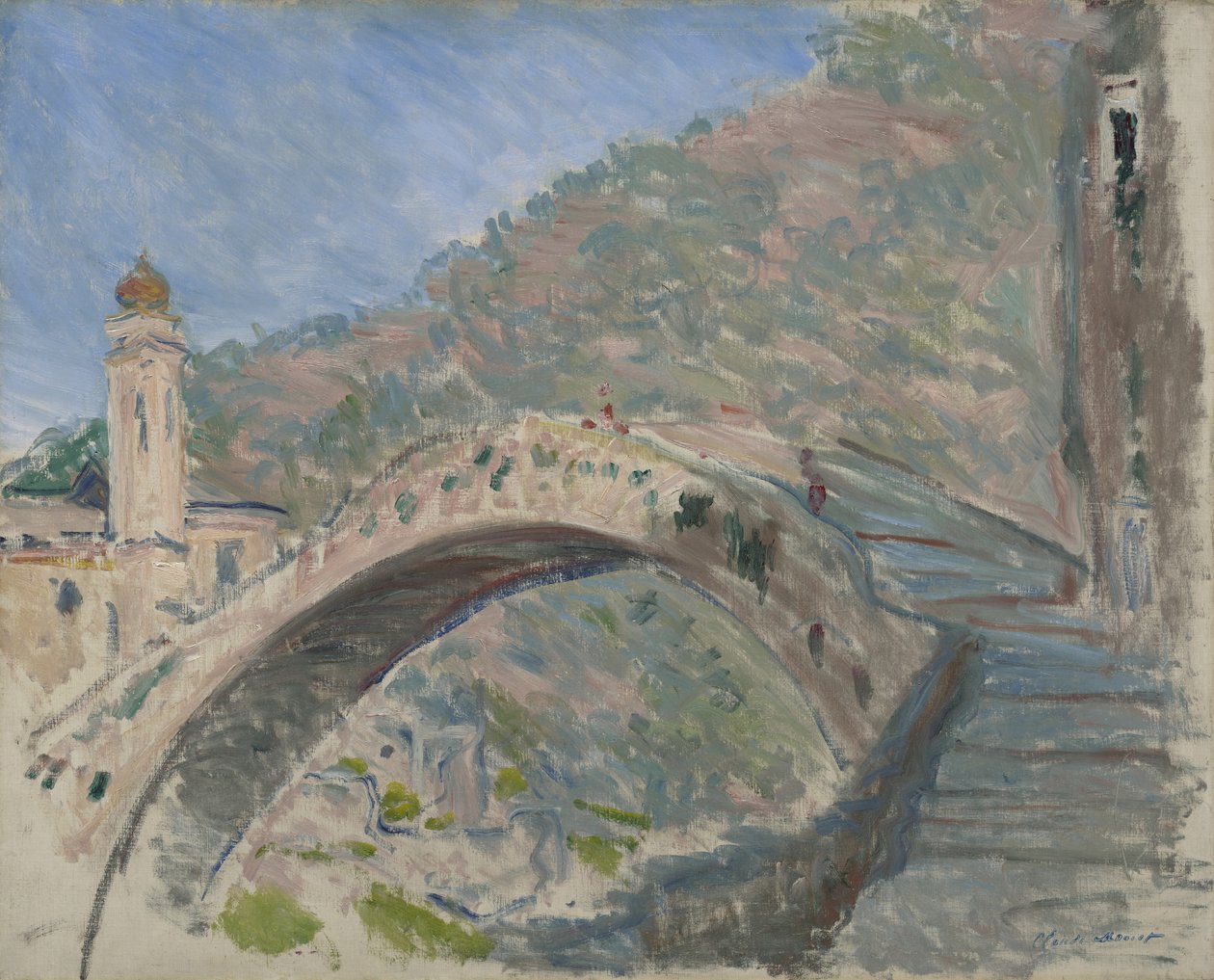 Ponte em Dolceacqua, 1884 de Claude Monet