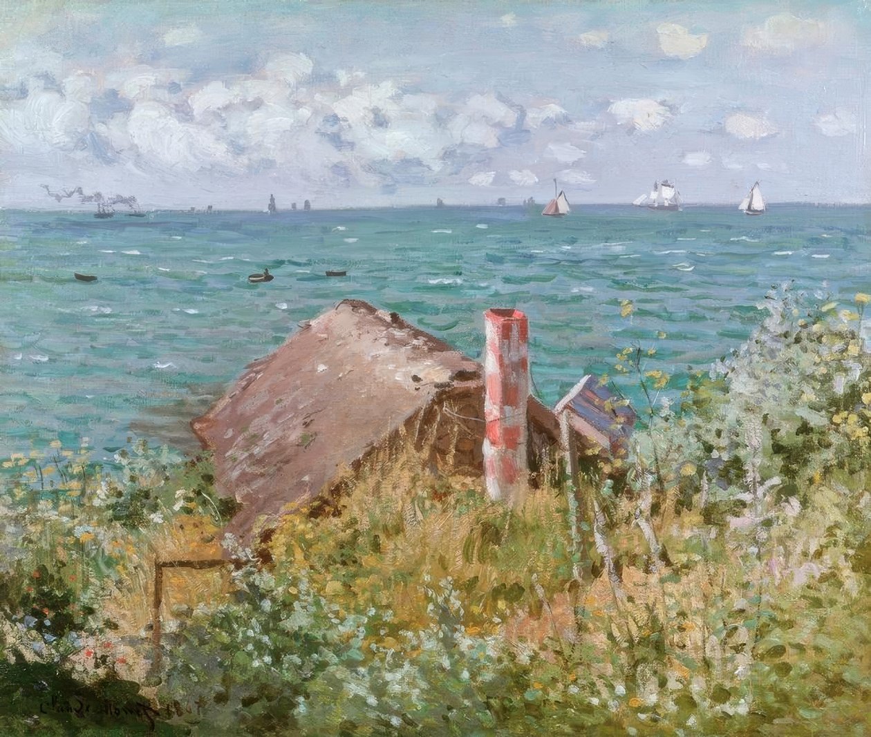 Cabana em Sainte-Adresse de Claude Monet