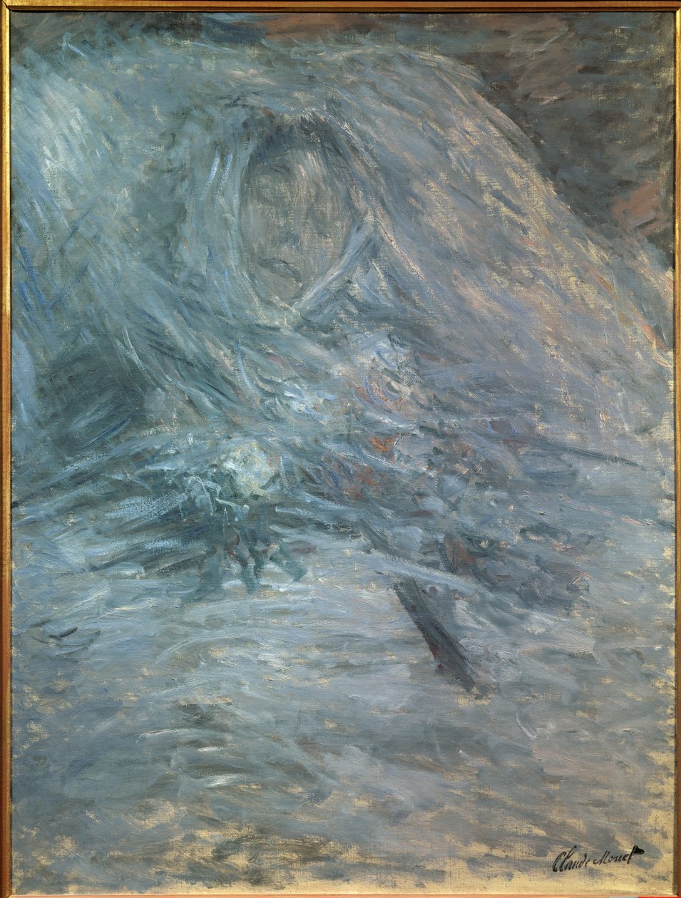 Camille no seu leito de morte (a primeira esposa do artista 1847-1879) de Claude Monet
